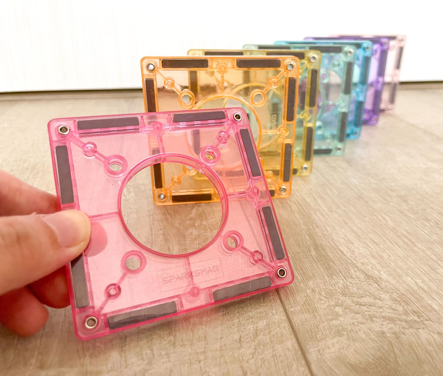 SparksMag Marble Run Set (120 PCS) – Transparent Magnetic Tubes Building Kit | STEM Engineering Toy for Kids