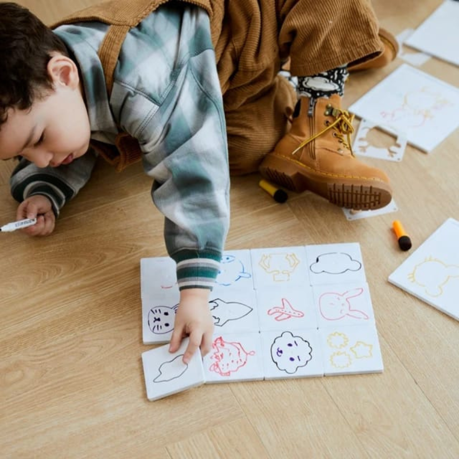 SparksMag Magic Drawable Magnetic Tiles (20 PCS) – Reusable Drawing & Building Set | Creative STEM Toy for Kids