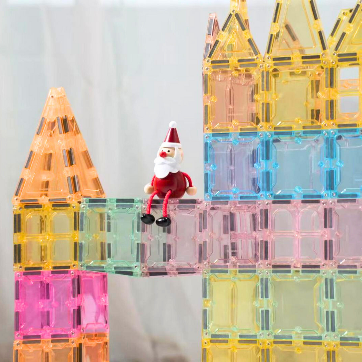 SparksMag Grande Magnetic Tiles Set (208 PCS) – Ultimate Building Set for Kids | Creative STEM Construction Toy