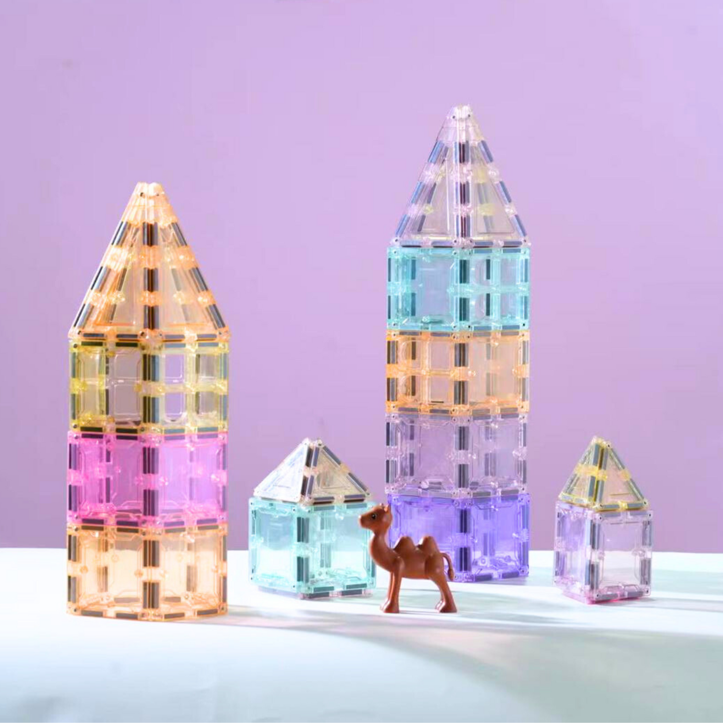 SparksMag Grande Magnetic Tiles Set (208 PCS) – Ultimate Building Set for Kids | Creative STEM Construction Toy