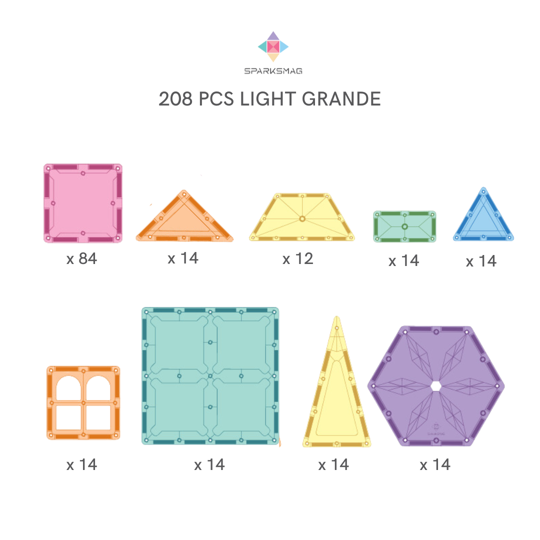 208 PIECES GRANDE - LIGHT