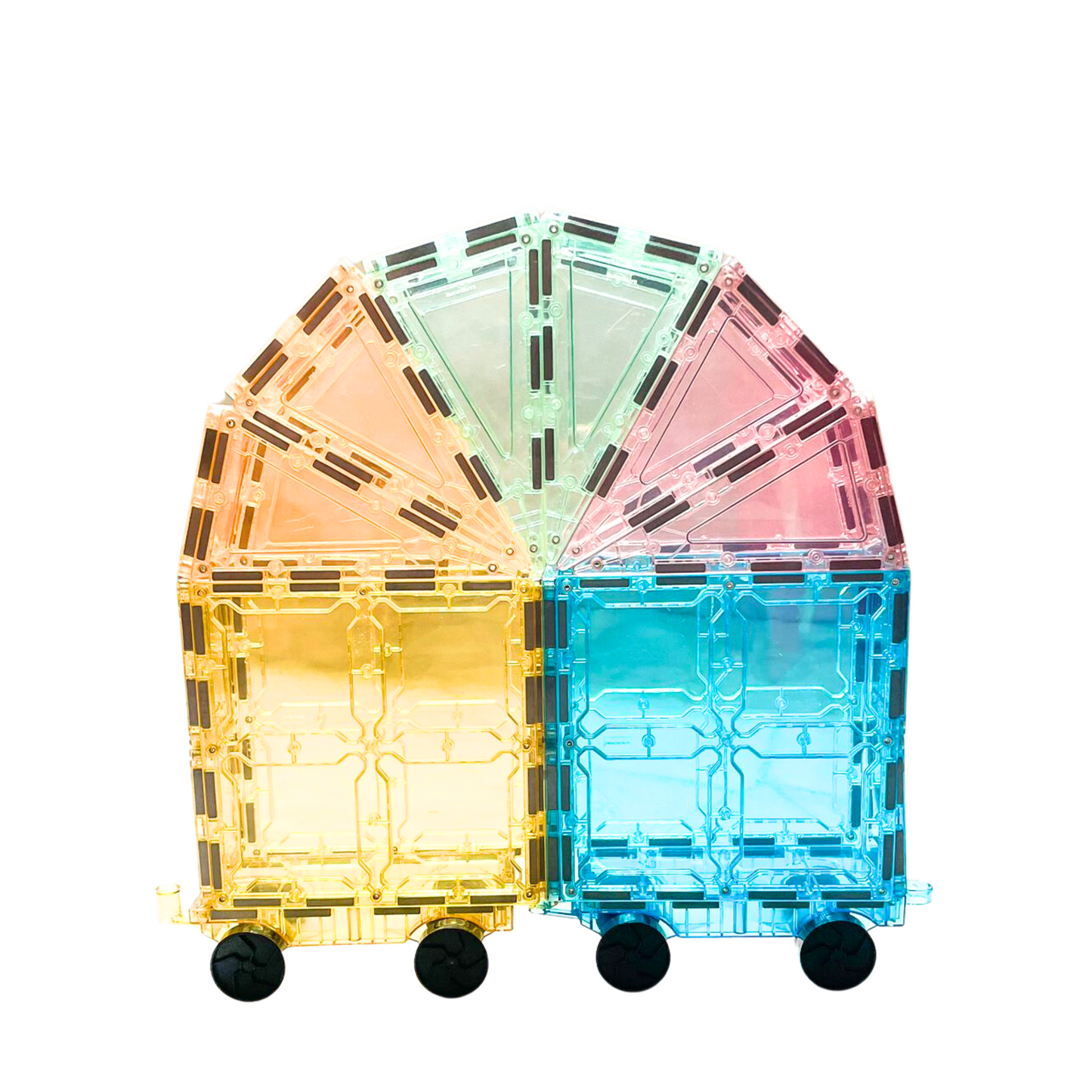 SparksMag Grande Magnetic Tiles Set (208 PCS) – Ultimate Building Set for Kids | Creative STEM Construction Toy