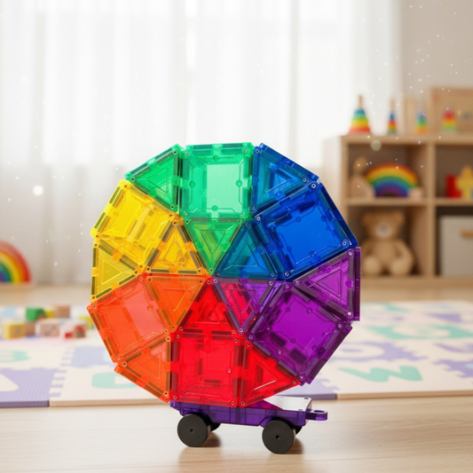 52 Pcs Starter Set Magnetic Tiles STEAM Educational Toys for Kids