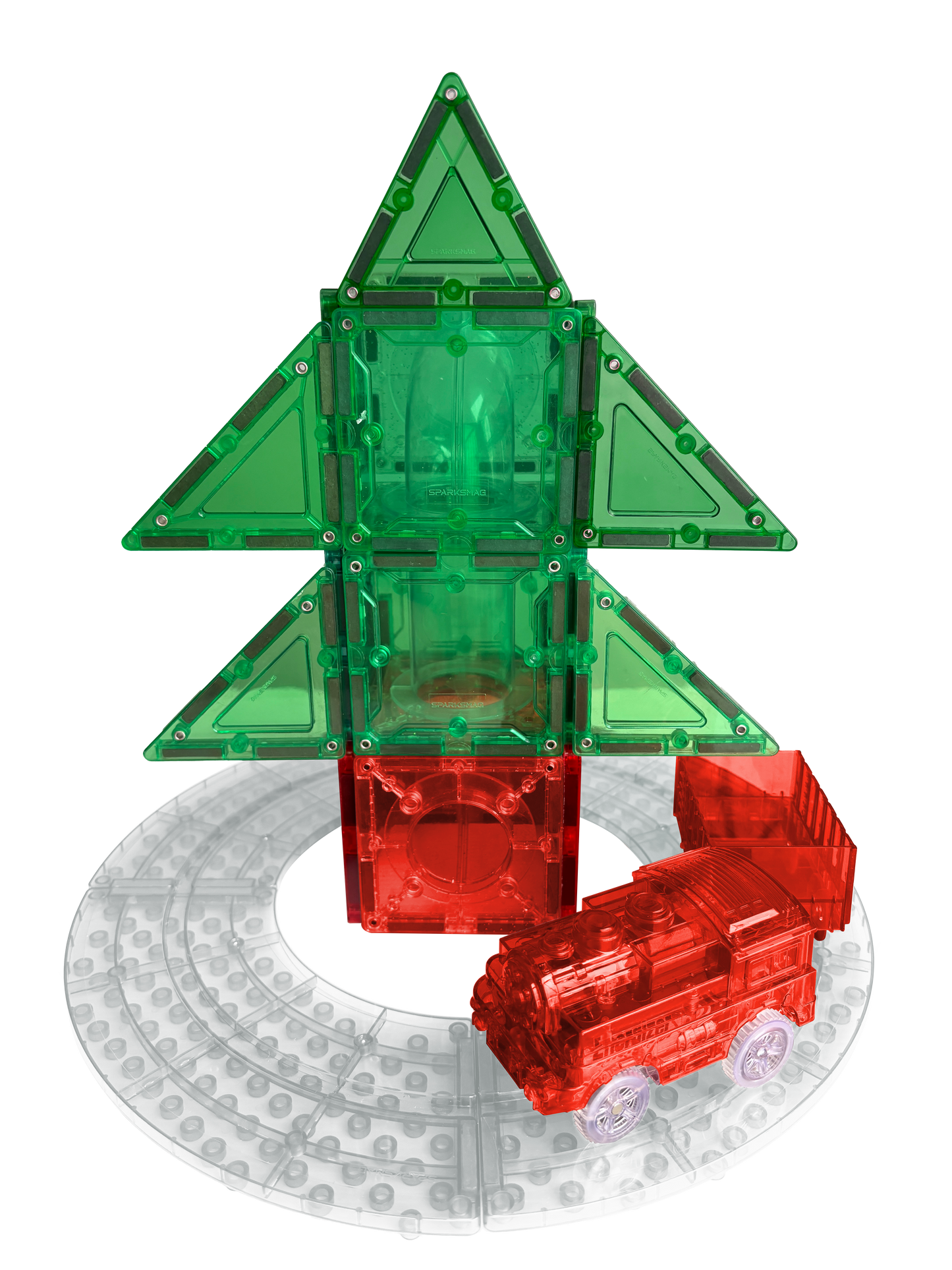 3-in-1 Discovery Set – STEM Magnetic Tiles Car Toy
