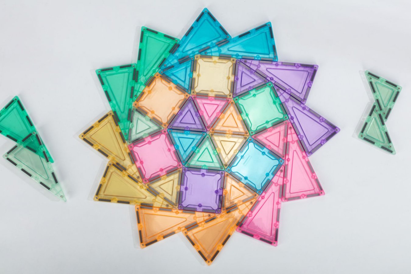 SparksMag Petite Magnetic Tiles Set (104 PCS) – Creative Starter Building Set | STEM Construction Toy for Kids