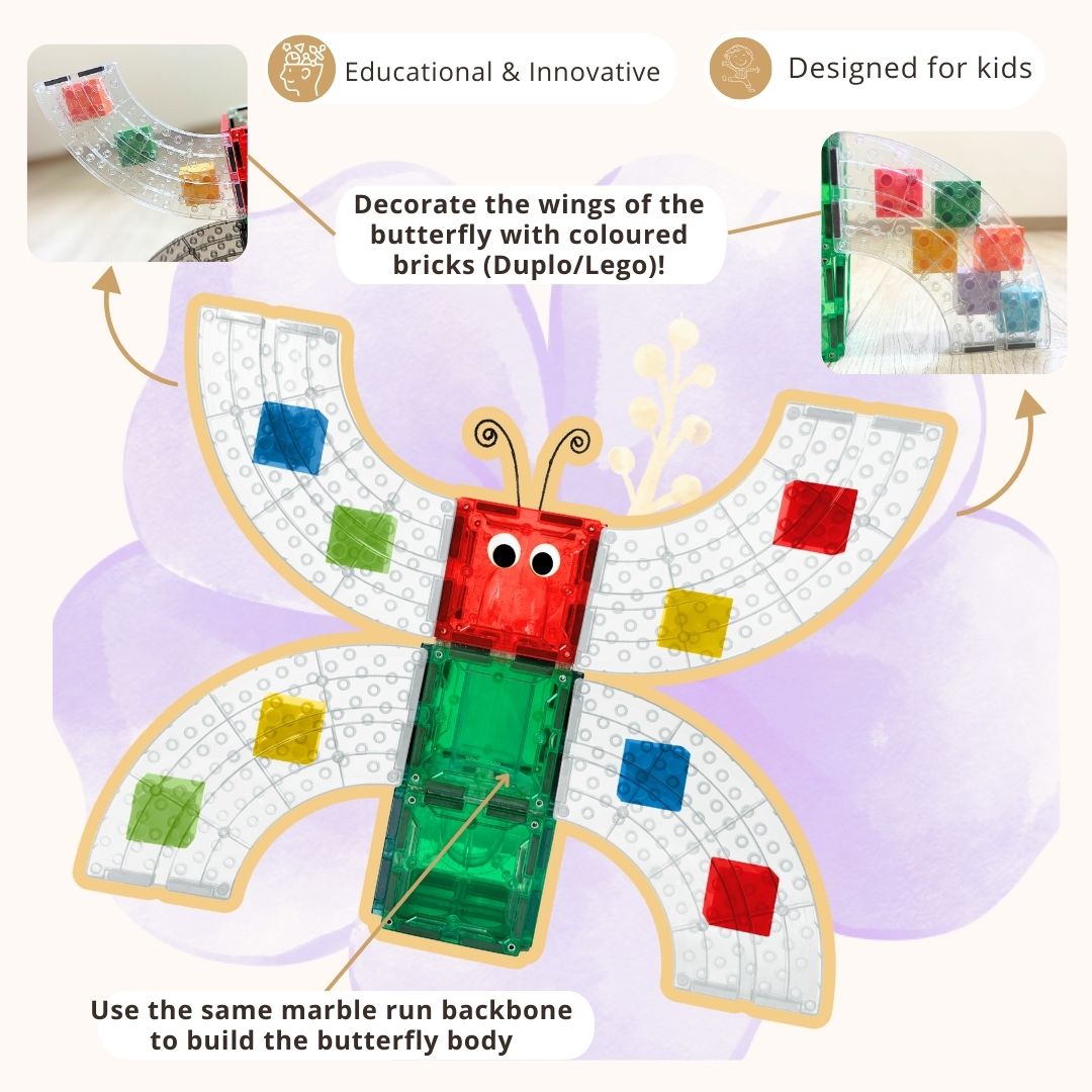 3-in-1 Discovery Set – STEM Magnetic Tiles Car Toy