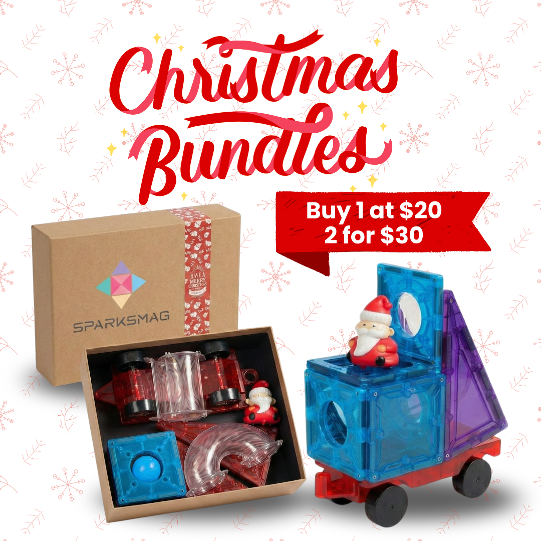 SparksMag Santa Sleigh Marble Run Christmas Edition