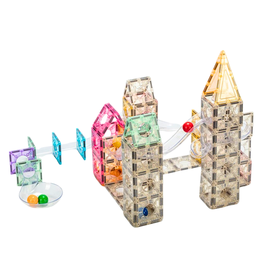 120PCS GLITTER MARBLE RUN
