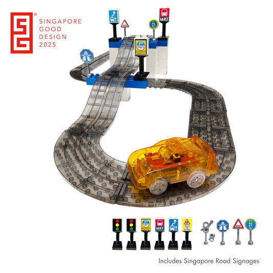 35 PCS PETITE VROOM CAR CITY® - MAGNETIC BRICK CAR SET [IN STOCK]