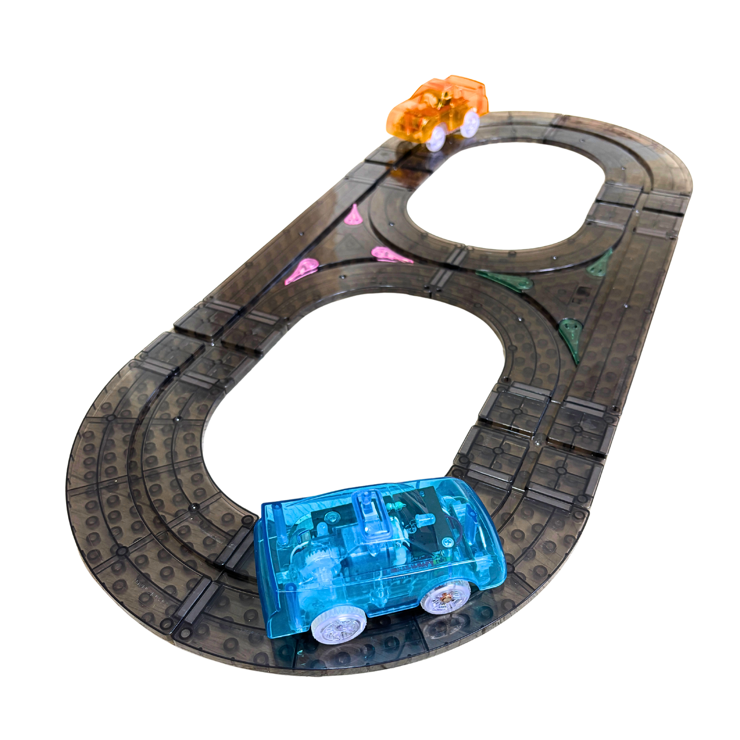 SparksMag Vroom Car City® Expansion Set (10 PCS) – Add-On Magnetic Road & Car Building Tiles | Lego® Duplo®-Compatible STEM Toy