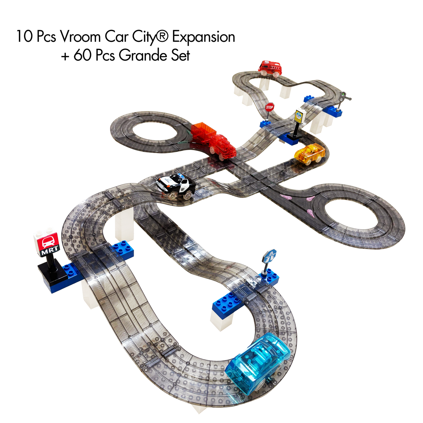10 PCS Vroom Car City® Expansion Tracks Set