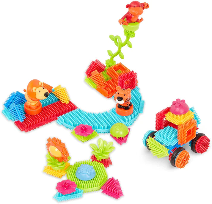 54 PIECES BATTAT BRISTLE BLOCKS - JUNGLE ADVENTURES