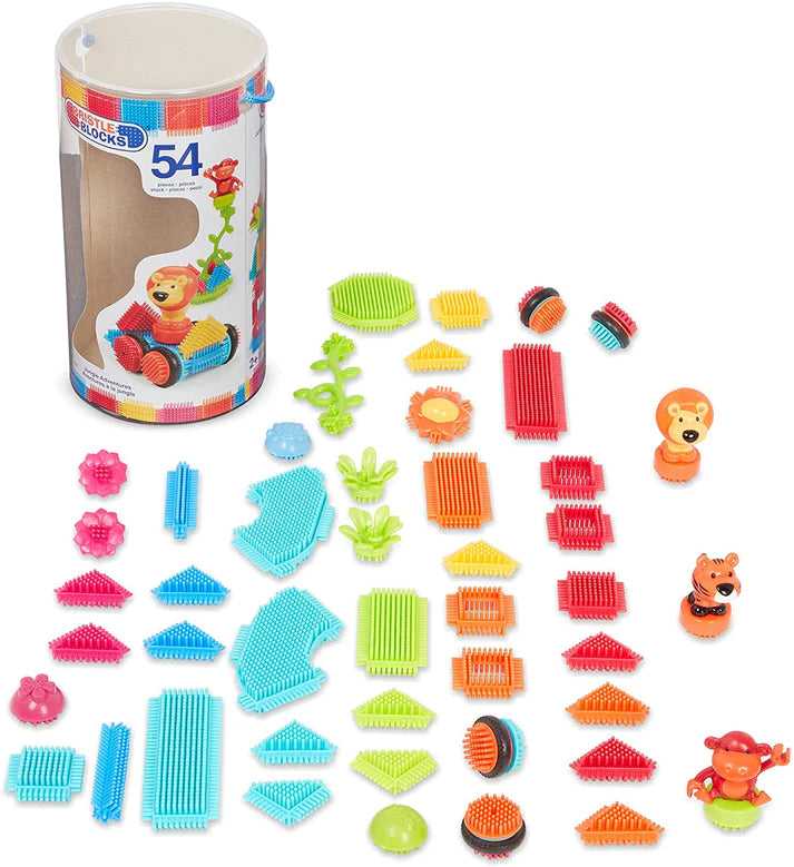 54 PIECES BATTAT BRISTLE BLOCKS - JUNGLE ADVENTURES