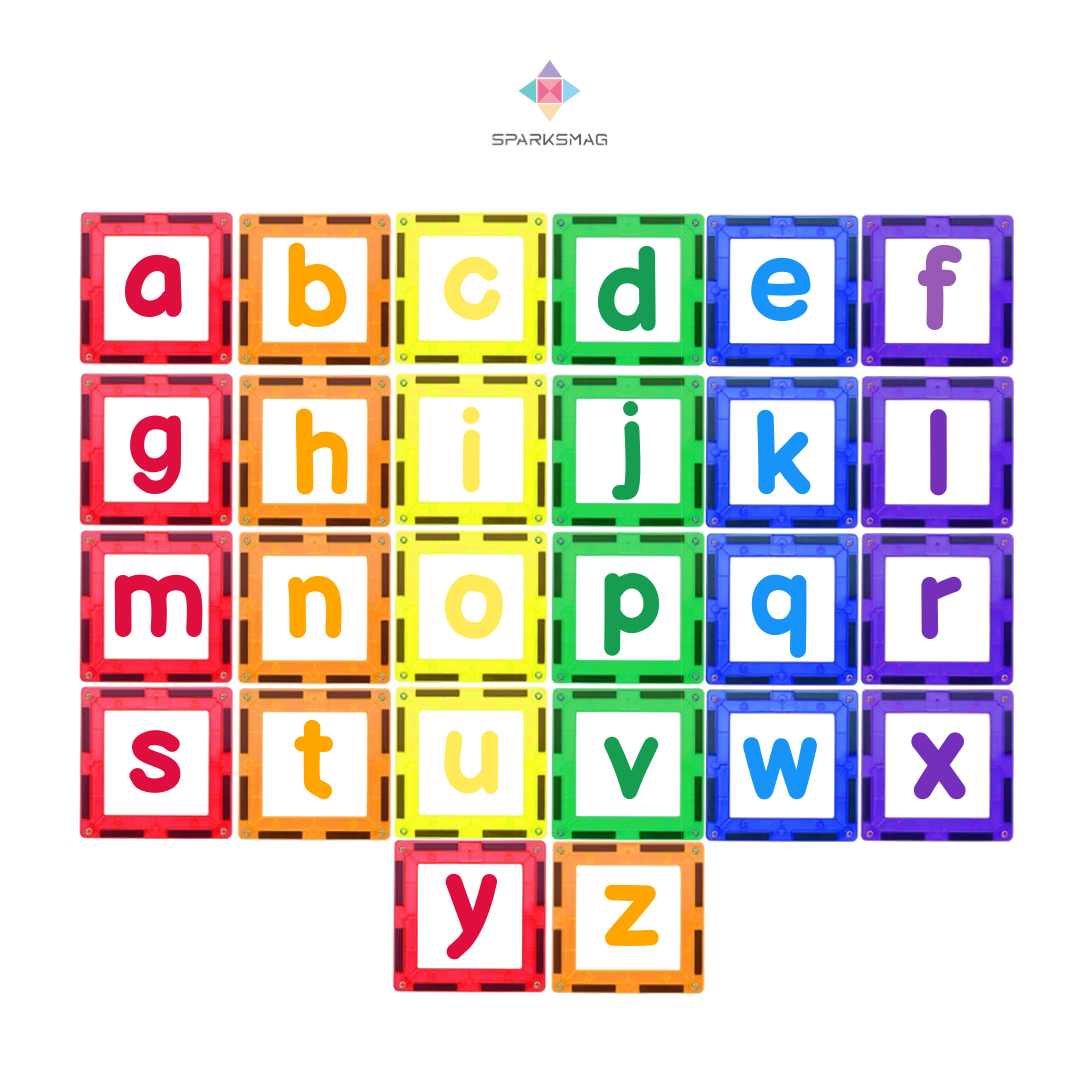 [PREORDER] 26 PCS LETTER CLICKINS FEATURING CAPITAL AND SMALL LETTERS