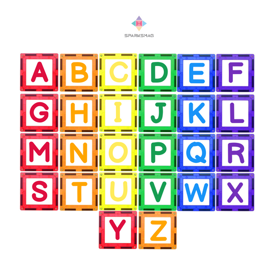 [PREORDER-ETA AFTER 15 DEC] 26 PCS LETTER CLICKINS FEATURING CAPITAL AND SMALL LETTERS