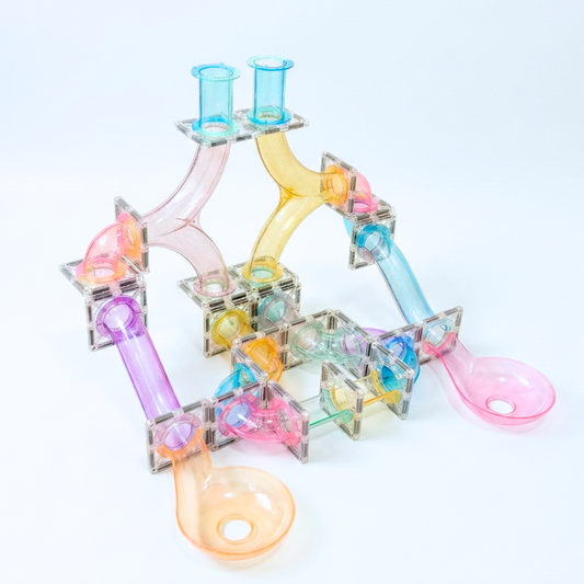 120 PCS GLITTER MARBLE RUN